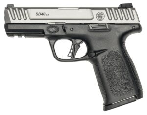S&W SD40 2.0 40SW 4" FS 14-SH - SILVER SS SLIDE/BLACK POLYMER