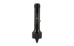 Black handheld metal detector pinpointer device
