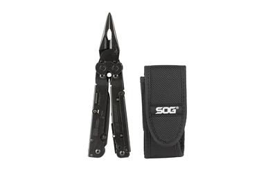 Black SOG multi-tool with nylon sheath