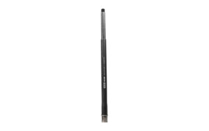 Black eyeliner brush for precise makeup application.