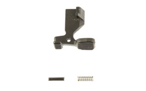 Gun parts including lever, spring, and pin.
