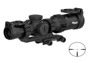 Sig Sauer SPR Rifle Scope 1-4x24mm 30mm SFP Hellfire FL-4 Illum. Black with Mount
