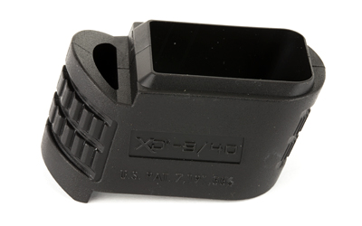 Black magazine grip extension for pistol