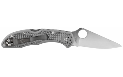 Open folding pocket knife with textured handle