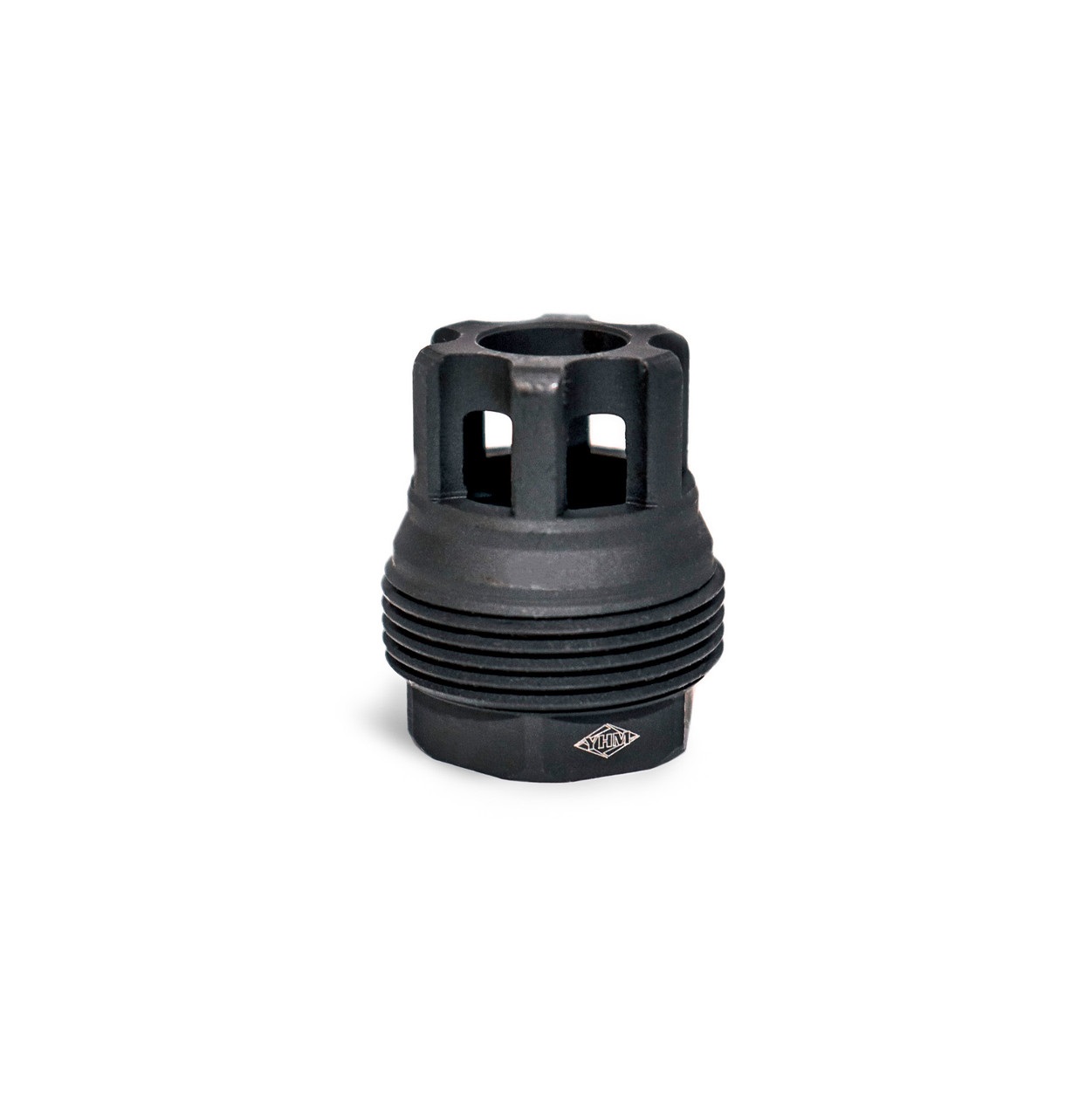 YHM MUZZLE BRAKE 1/2-28 BLACK