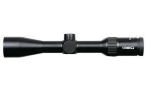 Black Steiner rifle scope on white background