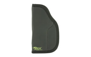 Black concealed carry pistol holster with logo