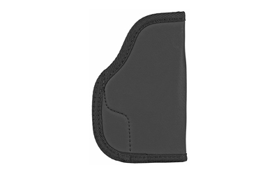 Black leather holster for handgun