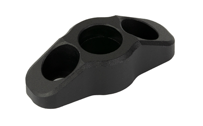 Black metal three-hole connection bracket