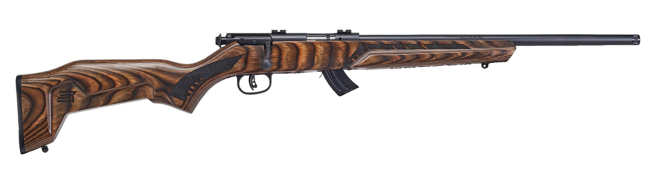 SAVAGE MARK II MINIMALIST - 22LR 18" MATTE/BROWN LAMINATE
