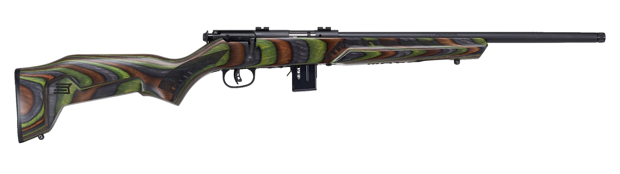 SAVAGE 93R17 MINIMALIST 17HMR - 18" MATTE/GREEN LAMINATE