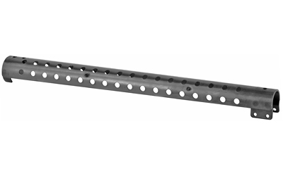 Long perforated metal tube with mounting bracket