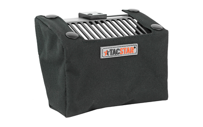 Black TacStar shooting rest bag with metal frame