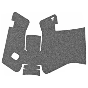 Car floor mat set for interior protection.