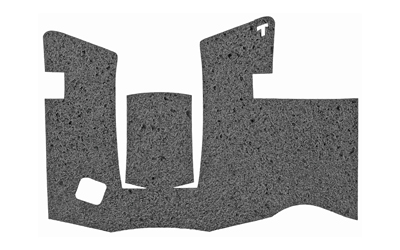 Textured floor mat for vehicle interior