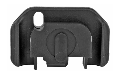 Black plastic bracket with cylindrical attachment