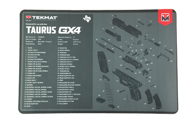TekMat diagram of Taurus GX4 pistol parts