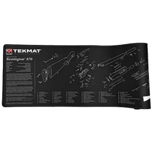 TekMat gun cleaning mat with Remington 870 diagram.