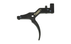Black metal firearm trigger assembly component