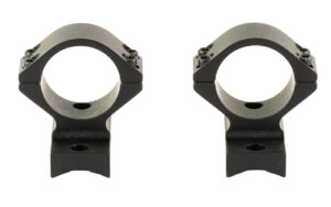 Pair of black rifle scope ring mounts
