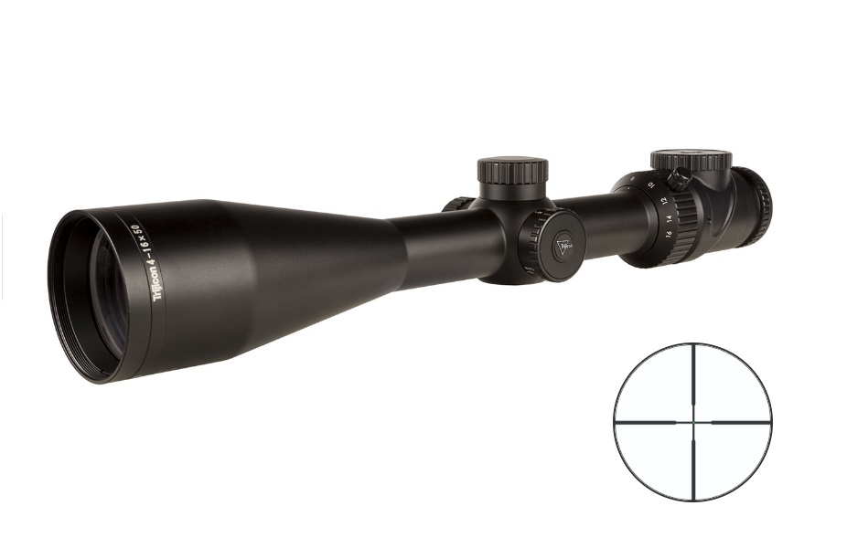 Trijicon AccuPoint 4-16x50 Riflescope SFP Standard Duplex Crosshair with Green Dot Black 30mm