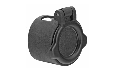 Black flip-up scope lens cover.