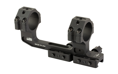 Black rifle scope mount with dual rings