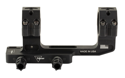 Black Trijicon rifle scope mount with dual rings