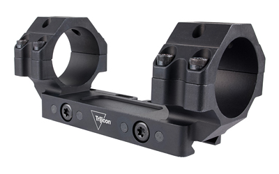 Black rifle scope mount with dual rings