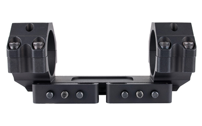 Black rifle scope mount with dual rings