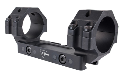 Black Trijicon rifle scope mount with dual rings