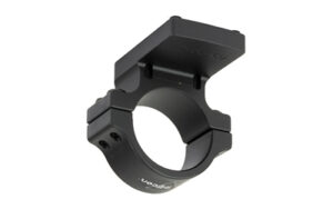 Black metal scope mount for rifle optics