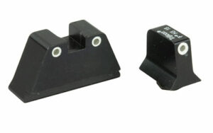 Trijicon Bright & Tough Suppressor Sight Set for Glock Large Frames Green with White Front and Rear