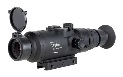 Trijicon thermal rifle scope on white background