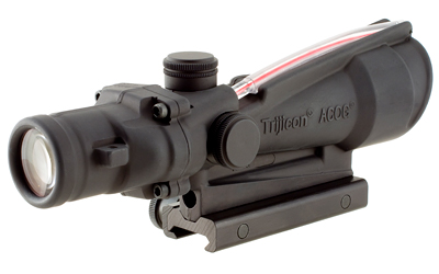 Trijicon ACOG rifle scope on white background