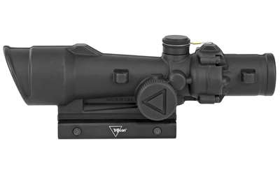 Black Trijicon ACOG rifle scope side view