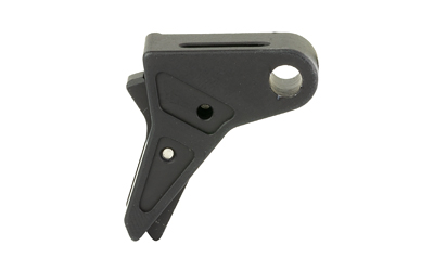 Black metal mounting bracket with bolt holes