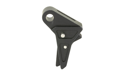 Black metal mechanical bracket with mounting holes