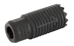 Black threaded industrial plastic anchor component