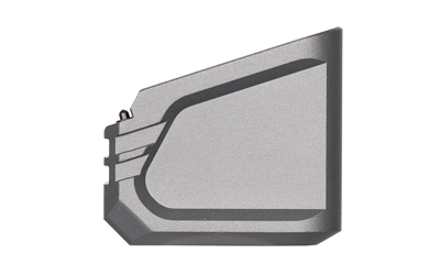 Gray automotive interior door trim panel