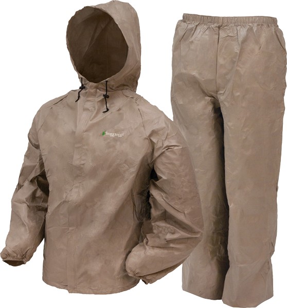 FROGG TOGGS RAIN SUIT MENS - ULTRA LITE 2 MEDIUM KHAKI
