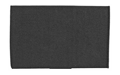 Black textured rectangular fabric surface