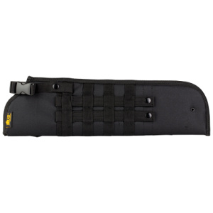Black tactical rifle case with straps