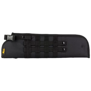 Black tactical rifle case with straps