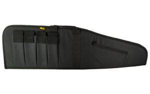 Black soft rifle case with magazine pockets