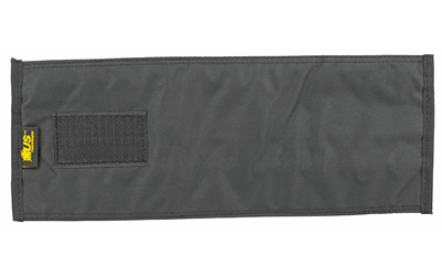 Black fabric sleeve with Velcro patch