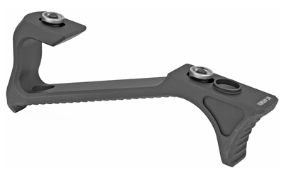 Black metal ergonomic tool with two notches