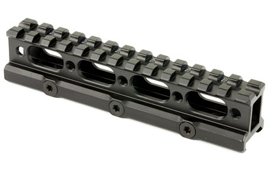 Black Picatinny rail mount for firearms.