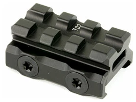 Black Picatinny rail mount accessory