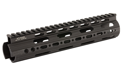 Black aluminum M-LOK rifle handguard with top rail